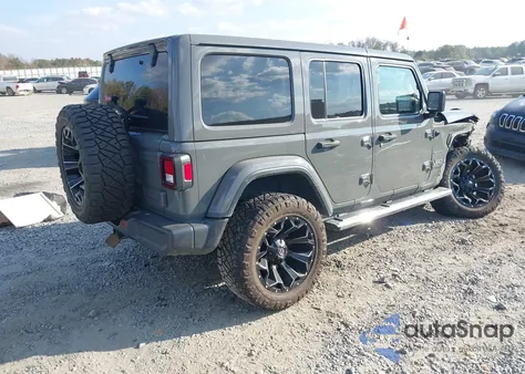 2020 Jeep Wrangler Unlimited Sahara 4X4 z USA, uszkodzony, nr VIN 1C4HJXEG3LW350853